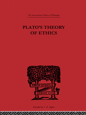cover image of Plato's Theory of Ethics